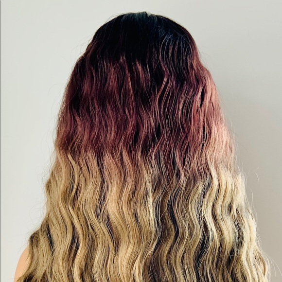 Gorgeous 28” Toffee Brown Premium Fiber Lace Front Wig - Picture 14 of 15